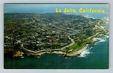 La Jolla CA-California, Aerial, Ocean Front, Vintage Postcard picture