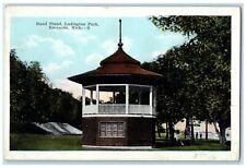 1936 Band Stand Ludington Park View Escanaba Michigan MI Posted Vintage Postcard picture