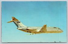 Postcard TX Houston TTA-Trans Texas Airways Douglas DC-9-14 picture