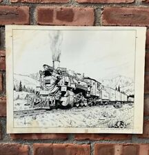 Alan Armitage Model Railroading Original Art. Denver & Rio Grande Western 480 picture
