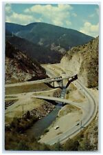 c1960 Clear Creek Canyon Highways 6 40 Idaho Springs Colorful Colorado Postcard picture