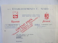 1947 Kaiser Frazer Belgian Distributor Dealer Letter Letterhead Document  picture
