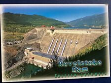Postcard Revelstoke Dam British Columbia Canada Hydro-Electric Power D78 picture