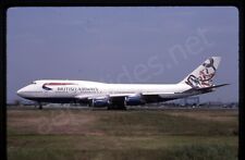 British Airways Boeing 747-400 G-BNLG No Date Kodachrome Slide/Dia A16 picture