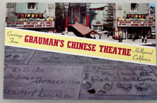 Lot 5 Vintage Unused Postcards Hollywood California~Graumans Theatre~Wilshire picture