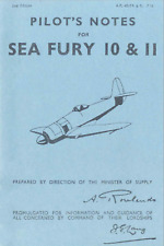 69 Page 1950 HAWKER SEA FURY 10 & 11 Pilot's Notes A.P. 4018A Flight Manual CD picture