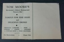 Hamilton Bermuda Tom Moore's Tavern antique Post Card with Poem 4x6 picture