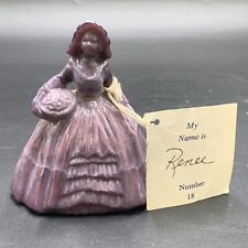 Vintage Boyd's Crystal Art Glass Colonial Doll #18 Renee Purple Lavender picture