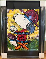 TOM EVERHART signed SNOOPY original lithograph TEA AT BEL AIR Charles Schulz COA picture