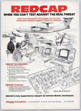 1986 Arvin Calspan Aviation Ad Redcap Strategic & Tactical Simulations Defense picture