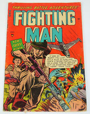 the Fighting Man #7 VG may 1953 - bullet to the face cover - golden age war picture