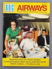 ABC AIRWAYS MAGAZINE AUGUST 1970 SST SAUDI ARABIAN AIRLINES CHALK'S FLYING BOATS picture