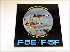 1977 1978 Northrop F-5E F-5F Fighter Jet Airplane Aircraft Brochure Catalog picture
