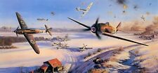 Operation Bodenplatte by Nicolas Trudgian aviation art Signed by Luftwaffe Aces picture