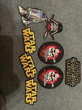 Lot of 8 Stars Wars Patches, Different Sizes, And Shapes picture