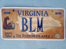 Expired Richmond Virginia DMV Personalized License Plate Tag Black Lives Matter picture