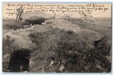 1903 The Dolmen of Rondosec Plouharnel Carnac Morbihan Brittany France Postcard picture