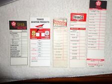 Vintage Texaco Reminder Door Jam/Lubricant Stickers Milage and Date Originals picture