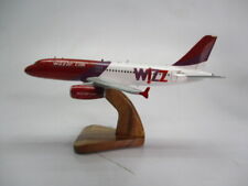 A-320 Wizz Air Aircraft Desktop Replica Mahogany Kiln Dried Wood Model Small New picture
