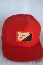 HUMMMIN CUMMINS DIESES HAT LOGO  ADJUSTABLE SNAP  SIZING, COLOR  BRIGHT RED picture