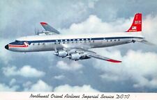 Northwest Orient Airlines, Imperial Service DC-7C, Circa1950's Postcard, Unused  picture