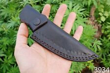 HANDMADE GENUINE LEATHER HAND CRAFTED BELT SHEATH HOLSTER FOR FIXED BLADE KNIFE picture