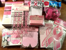 HUGE Lot of Breast Cancer Awareness Items - Fund Raising or Gift Giving 37 Pcs picture