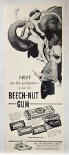 1937 Beech Nut Gum Beechies Circus Elephant Print Ad Man Cave Poster Art 30's picture