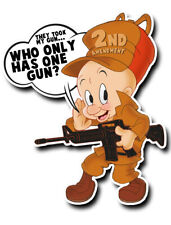 Elmer Fudd Gun Rights Trump 2nd Amendment  Sticker Decal 4