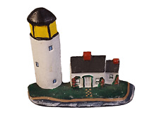 Antique/Vintage Cast Iron Lighthouse Keepers Home Doorstop Figural Art Nautical picture
