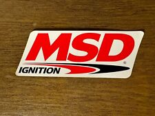 Large 8” x 3 1/2” MSD Ignition Products Sticker. Great Looking MSD Sticker. picture