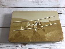 TAM First Class Hinged Tin Box Airline 1943 Plane Fw44 Reproductions picture