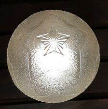 Vintage 1960's-1970's 3D Star Astological Glass Ball Shade Ceiling Light Fixture picture