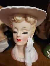 Rare Vintage JAPAN 4071 Lady Head Vase  Enorco,Only 1 other Listed  picture