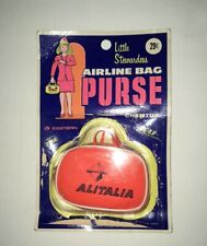 Vintage 1968 NIP, Chemtoy Little Stewardess Bag, Alitalia Airlines picture