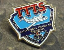TTTS McDonnell Douglas Beechcraft vintage pin badge Tanker Transport Training picture