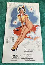 Original July 1956 Sexy Calendar Pinup Girl picture