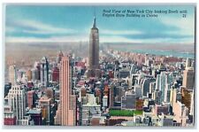 c1940's Roof View New York City Empire State Building Center New York Postcard picture