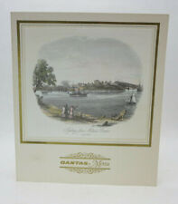 Qantas Australian Airline Menu Sydney From Milson's Point Cover  FREESHIP picture
