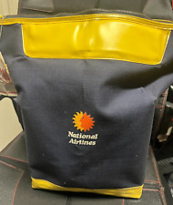 VINTAGE NATIONAL AIRLINES AIRLINE CREW BAG WITH ORIGINAL LUGGAGE TAG FOR CREW picture