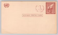 United Nations 1 Cent Air Mail Blank Vintage Postcard picture