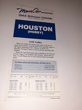 ⭐ VTG Muse Air Airlines Quick Reference Schedule Sep 3 1984 Travel Brochure  picture
