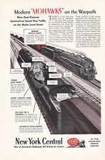 1944 New York Centra Railroad Print Ad World War 2 United For Victory Warpath picture