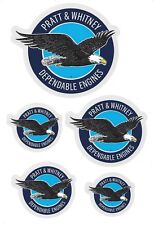 Pratt and Whitney Dependable Engines Stickers New Style  picture