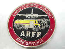 ARFF CHRISTCHURCH AIRPORT FIRE SERVICE CHALLENGE COIN picture