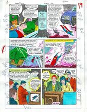 Original 1985 Superman 409 page 19 DC Comics color guide art colorist's artwork picture