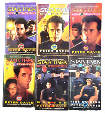 LOT OF 6 - STAR TREK NEW FRONTIER PETER DAVID BOOK LOT ONE THROUGH SIX picture