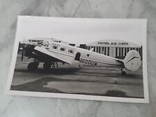 PLANE PHOTOGRAPH Beechcraft C-45H Expeditor N600UW 1970S picture