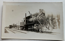 1916 RR RPPC Postcard ATSF Sante Fe Railroad 2-8-0 Engine #727 Oceanside CA AZO picture