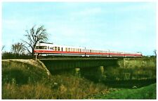 Amtrak French Built Turboliner Train on Bridge of Kickapoo Creek near Lincoln IL picture
